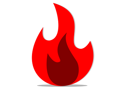 Fire icon art design fire flat illustration logo vector