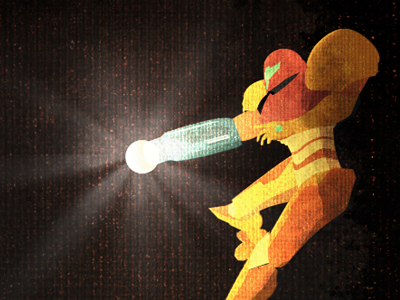 Samus. artwork design graphic design illustration metroid poster samus samus aran texture