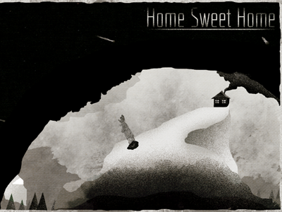 Home Sweet Home? album artwork design grain graphic design home house illustration meteors sky texture