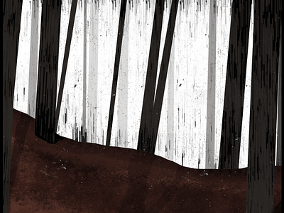 Woods album art artwork design dirt graphic design illustration texture trees woods