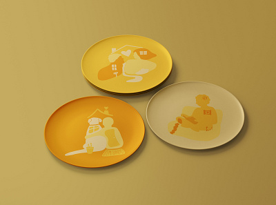 Plate design illustration for Oxford Contest 2020 design graphic design illustration photoshop plate plate design