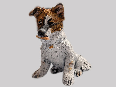 Commissioned Dog Sculpture