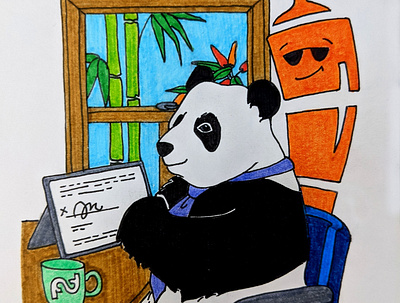 "PandaDoc" and Chili Piper branding design illustration logo
