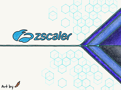 Zscaler Zoom Background branding design illustration logo
