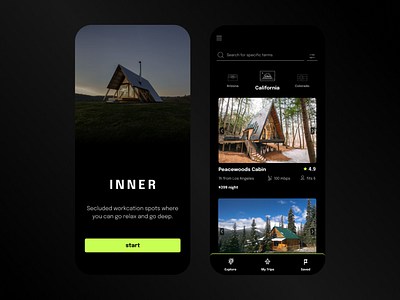 Inner - Workcation App mobile design mobile mobileui mobileux product ui