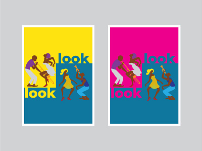 Look. design illustration typography vector