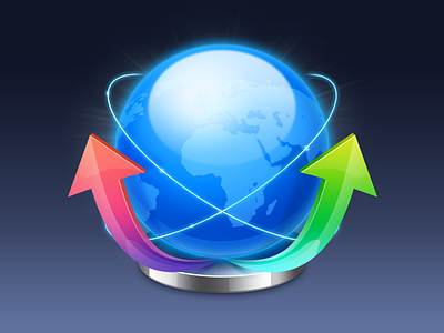 UP arrow earth graphic icon iconwork net network photoshop up upload