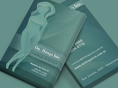 Dr. Thiago Iria - Business Cards business cards design layout stationary