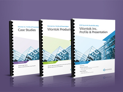 Wontok Brochure - CIO Summit brochure design editorial
