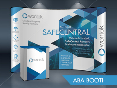 Wontok Booth - ABA Event advertisement booth design event layout