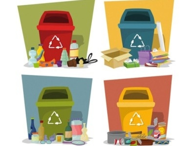 Recycling design illustration