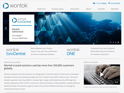 Wontok Website - Homepage