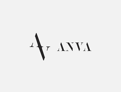 ANVA Vertical logo branding graphic design logo