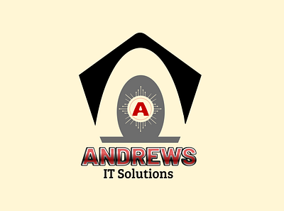 Sample Logo for Andrews IT Solution branding design flatminimalist graphic design icon illustration inkscape logo vector