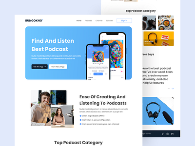 Website design for listen best podcast animation animation design branding graphic design illustration ui uxui design web