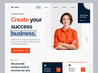 Website design for create your success business branding design graphic design illustration uxui design web