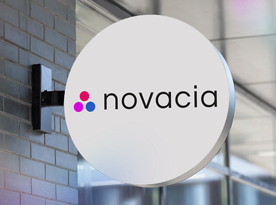 Panneau publicitaire de novacia graphic design