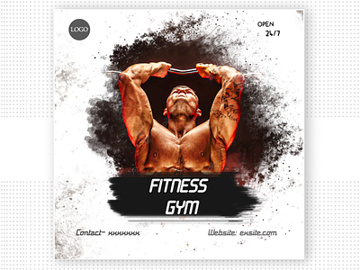 Fitness GYM branding graphic design photoshop social media ad