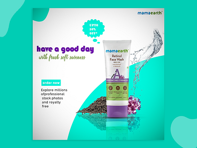 Mamaearth Facewash branding graphic design mamaearth post social media ad