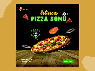 Pizza AD branding graphic design