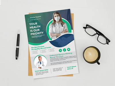 Simple Health Flyer Design graphic design