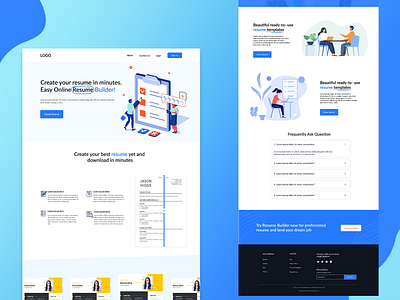 Resume Builder Landing Page