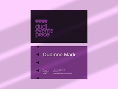 Fictional business card design