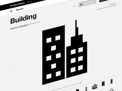 Buildings Icon on The Noun Project