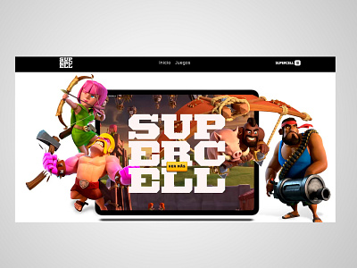 Web Desing - Rediseño Para SuperCell graphic design ui web