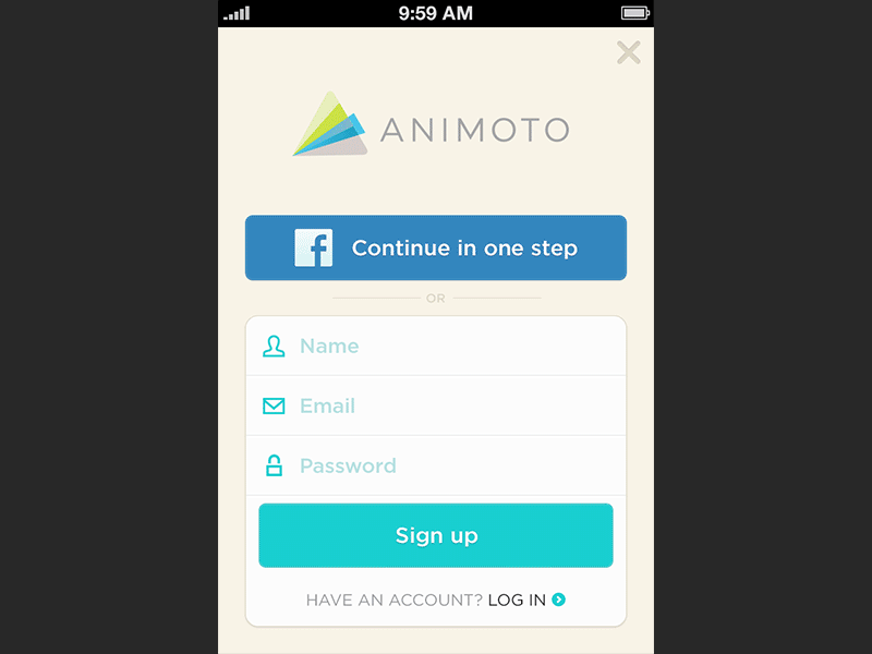 iOS Signup Form