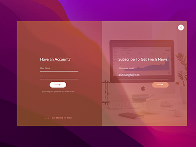 Login Screen UI by Ashlen Aloysish Singh on Dribbble