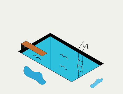 Isometric Pool aff affinity design illustration illustrator vector