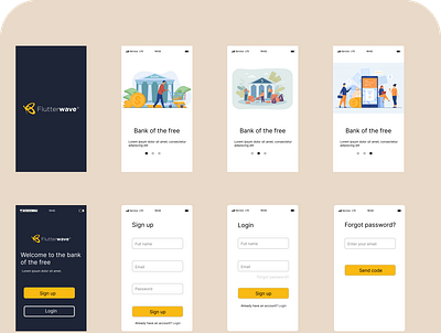 Redesigning Mobile Onboarding Screen app branding design graphic design illustration logo typography ui ux vector