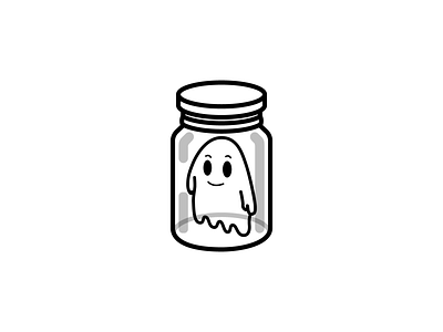 Ghost In A Jar art fun ghost illustration jar pop culture