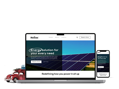 Helios(a solar company landing page)