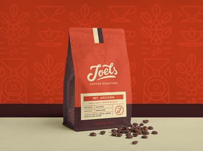 Joels Coffee Packaging Design brand identity branding coffee coffee roasters design emblem label lettering logo logodesign packaging design type typography