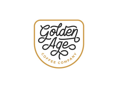 Golden Age Coffee Company branding coffee design hand lettering lettering logo logo design logotype type typography vector