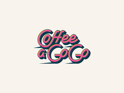 Coffee a GoGo Logo Design branding coffee coffee to go design letter lettering logo type typography
