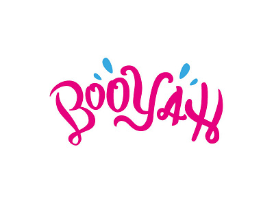 Booyah design handwriting illustrator type typography