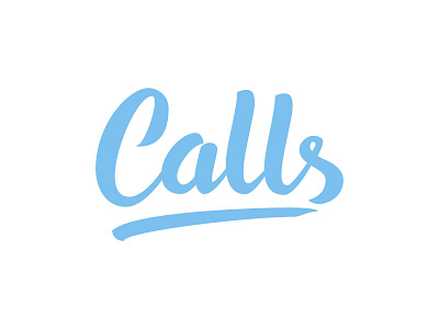 Calls logo logodesign typography