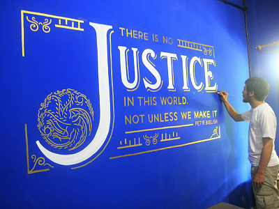 Mural Design for Yunaelish & Associates Law Firm lettering mural sketch sketchbook type typography