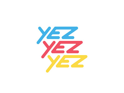 Yez Yez Yez Logo Design colorful flat hostel logo logo design monoline street art yez yez yez