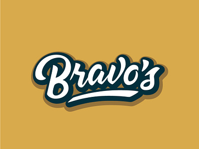 Bravo's Vector brush hand type handlettering lettering logo design logotype script type typography vector