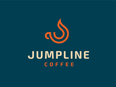 Jumpline Coffee Logo brand identity coffee coffee company design logo logo design branding logodesign