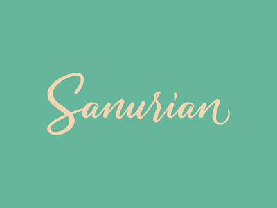 Sanurian Casual Script bali beach design font lettering sanur type typography vector