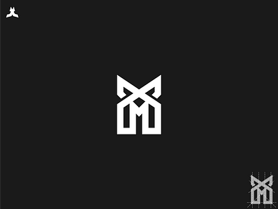 mx logo app branding design golden ratio grid logo icon illustration letter mark line art logo monogram ui ux vector