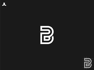 PB logo branding design golden ratio grid logo icon illustration letter mark line art logo logo creator typography ui ux vector