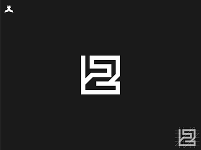 L2 logo branding design golden ratio grid logo icon illustration letter mark line art logo logo creator modern monogram simple typography ui ux vector