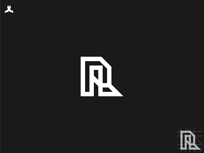 RL logo brand mark branding design golden ratio grid logo icon illustration letter mark line art logo logo creator modern monogram simple typography ui ux vector