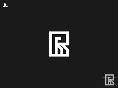 PR logo branding design golden ratio grid logo icon illustration letter mark line art logo logo creator monogram simple typography ui ux vector